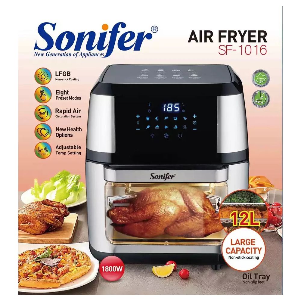 Ճարպաջեռոց/Air Fryer SONIFER SF-1016; 12լիտր