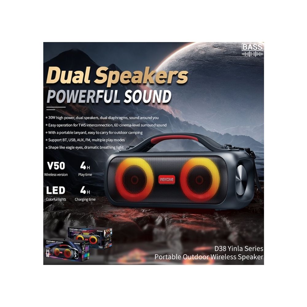 Բարձրախոս Bluetooth Wekome D38