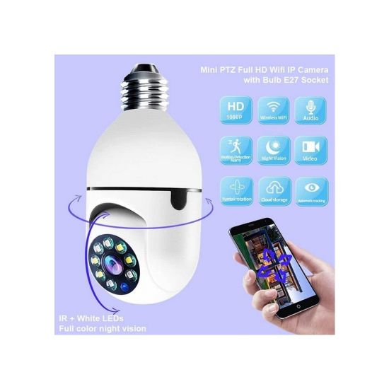 Andowl Q-S807 անլար 360° լամպով տեսախցիկ - 25576